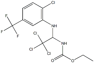 ethyl 2,2,2-trichloro-1-[2-chloro-5-(trifluoromethyl)anilino]ethylcarbamate 结构式