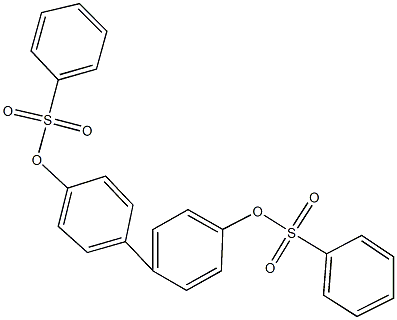 4'-[(phenylsulfonyl)oxy][1,1'-biphenyl]-4-yl benzenesulfonate 结构式