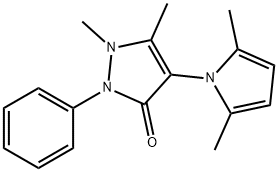 4-(2,5-dimethyl-1H-pyrrol-1-yl)-1,5-dimethyl-2-phenyl-1,2-dihydro-3H-pyrazol-3-one 结构式