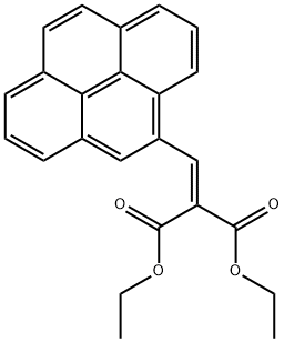 diethyl 2-(4-pyrenylmethylene)malonate 结构式