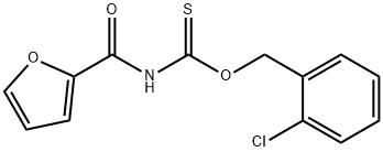 O-(2-chlorobenzyl) 2-furoylthiocarbamate 结构式