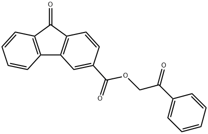 2-oxo-2-phenylethyl 9-oxo-9H-fluorene-3-carboxylate 结构式