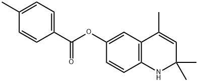 2,2,4-trimethyl-1,2-dihydroquinolin-6-yl 4-methylbenzoate 结构式