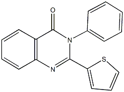3-phenyl-2-(2-thienyl)-4(3H)-quinazolinone 结构式