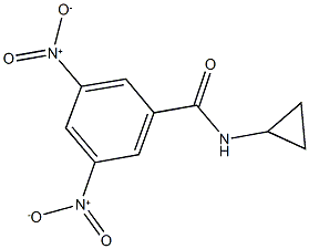 N-cyclopropyl-3,5-dinitrobenzamide 结构式