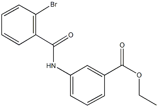 ethyl 3-[(2-bromobenzoyl)amino]benzoate 结构式