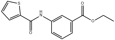 ethyl 3-[(2-thienylcarbonyl)amino]benzoate 结构式