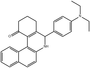 5-[4-(diethylamino)phenyl]-3,4,5,6-tetrahydrobenzo[a]phenanthridin-1(2H)-one 结构式
