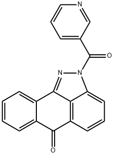 2-(3-pyridinylcarbonyl)dibenzo[cd,g]indazol-6(2H)-one 结构式