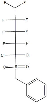 benzyl 1,1-dichloro-2,2,3,3,4,4,5,5-octafluoropentyl sulfone 结构式