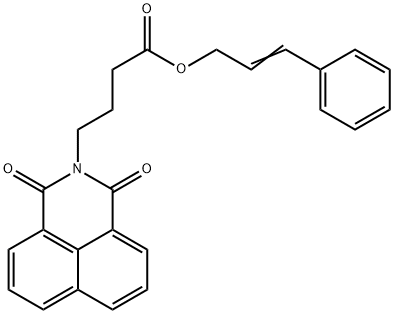 cinnamyl 4-(1,3-dioxo-1H-benzo[de]isoquinolin-2(3H)-yl)butanoate 结构式