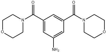 3,5-bis(4-morpholinylcarbonyl)phenylamine 结构式