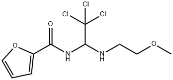 N-{2,2,2-trichloro-1-[(2-methoxyethyl)amino]ethyl}-2-furamide 结构式