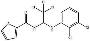 N-[2,2,2-trichloro-1-(2,3-dichloroanilino)ethyl]-2-furamide 结构式