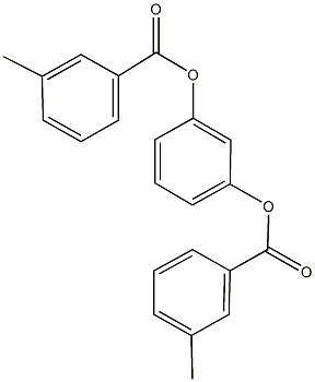 3-[(3-methylbenzoyl)oxy]phenyl 3-methylbenzoate 结构式