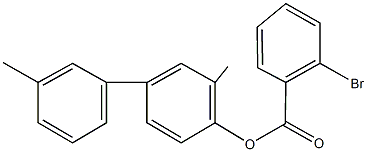 3,3'-dimethyl[1,1'-biphenyl]-4-yl 2-bromobenzoate 结构式