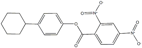 4-cyclohexylphenyl 2,4-dinitrobenzoate 结构式