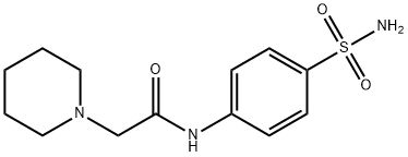 N-[4-(aminosulfonyl)phenyl]-2-(1-piperidinyl)acetamide 结构式