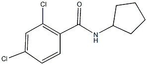 2,4-dichloro-N-cyclopentylbenzamide 结构式