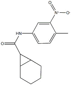 N-{3-nitro-4-methylphenyl}bicyclo[4.1.0]heptane-7-carboxamide 结构式