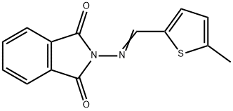 2-{[(5-methyl-2-thienyl)methylene]amino}-1H-isoindole-1,3(2H)-dione 结构式