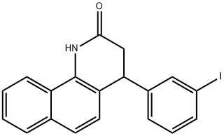 4-(3-iodophenyl)-3,4-dihydrobenzo[h]quinolin-2(1H)-one 结构式