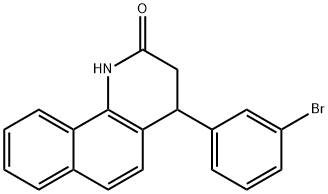 4-(3-bromophenyl)-3,4-dihydrobenzo[h]quinolin-2(1H)-one 结构式