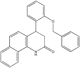 4-[2-(benzyloxy)phenyl]-3,4-dihydrobenzo[h]quinolin-2(1H)-one 结构式