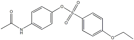 4-(acetylamino)phenyl 4-ethoxybenzenesulfonate 结构式