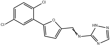 N-{[5-(2,5-dichlorophenyl)-2-furyl]methylene}-N-(4H-1,2,4-triazol-3-yl)amine 结构式