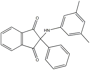 2-(3,5-dimethylanilino)-2-phenyl-1H-indene-1,3(2H)-dione 结构式