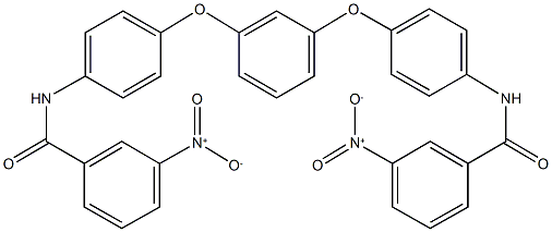 3-nitro-N-(4-{3-[4-({3-nitrobenzoyl}amino)phenoxy]phenoxy}phenyl)benzamide 结构式