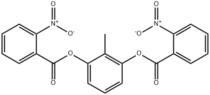 3-({2-nitrobenzoyl}oxy)-2-methylphenyl 2-nitrobenzoate 结构式