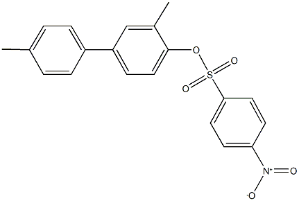 3,4'-dimethyl[1,1'-biphenyl]-4-yl 4-nitrobenzenesulfonate 结构式