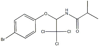 N-[1-(4-bromophenoxy)-2,2,2-trichloroethyl]-2-methylpropanamide 结构式