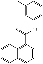 N-(3-methylphenyl)-1-naphthamide 结构式