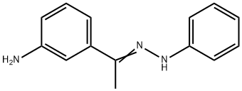 1-(3-aminophenyl)ethanone phenylhydrazone 结构式