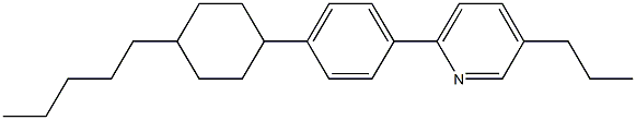 2-[4-(4-pentylcyclohexyl)phenyl]-5-propylpyridine 结构式