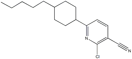 2-chloro-6-(4-pentylcyclohexyl)nicotinonitrile 结构式