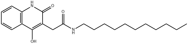 2-(4-hydroxy-2-oxo-1,2-dihydroquinolin-3-yl)-N-undecylacetamide 结构式