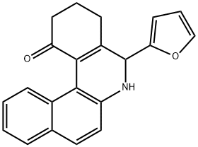 5-(2-furyl)-3,4,5,6-tetrahydrobenzo[a]phenanthridin-1(2H)-one 结构式