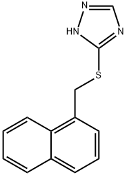 5-[(1-naphthylmethyl)sulfanyl]-1H-1,2,4-triazole 结构式