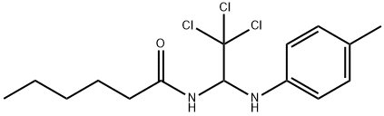 N-[2,2,2-trichloro-1-(4-toluidino)ethyl]hexanamide 结构式