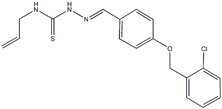 4-[(2-chlorobenzyl)oxy]benzaldehyde N-allylthiosemicarbazone 结构式