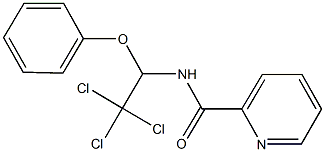 N-(2,2,2-trichloro-1-phenoxyethyl)-2-pyridinecarboxamide 结构式