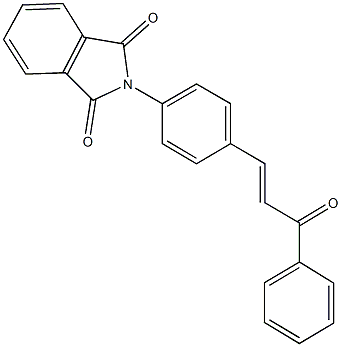 2-[4-(3-oxo-3-phenyl-1-propenyl)phenyl]-1H-isoindole-1,3(2H)-dione 结构式