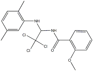 2-methoxy-N-[2,2,2-trichloro-1-(2,5-dimethylanilino)ethyl]benzamide 结构式