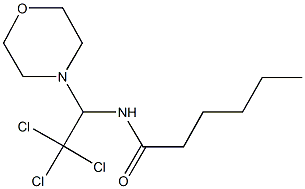 N-[2,2,2-trichloro-1-(4-morpholinyl)ethyl]hexanamide 结构式