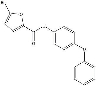 4-phenoxyphenyl 5-bromo-2-furoate 结构式