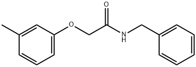 N-benzyl-2-(3-methylphenoxy)acetamide 结构式